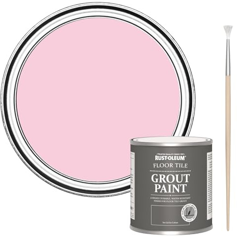 Rust-Oleum Ultra-Durable Pink Floor Tile Grout Paint - My Husband Said No 250ml
