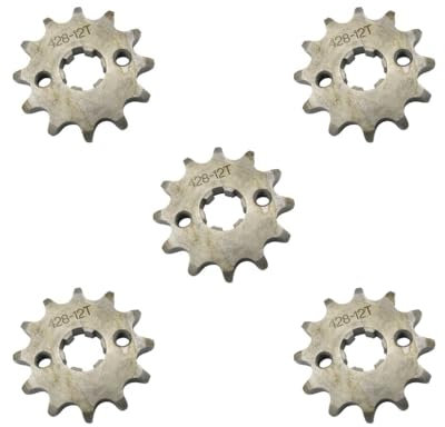 5 Satz 12T Zähne 17 mm 428 Kette Front Ritzel Pit Quad Dirt Bike ATV Buggy