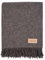 Menique Manta 100% Lana Merino Milan 125x180 cm Gris Oscuro, Gruesa A Cuadros Extra Fina Para Otoño