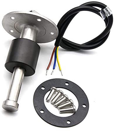 Indicador de nivel de tanque de combustible 0-5V señal de salida Sensor de nivel de tanque de aceite automático apto for unidad de envío de combustible de barco marino de coche Alta PrecisióN Y Larga