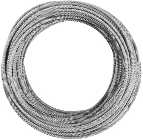 Drahtseil 3mm, 30m / 98.4ft Edelstahlseil, 7 x 7 Wire Rope Stahlseil Edelstahl, Seil aus Draht 352lbs(160kg) Allgemeine Bärenladekapazität / 1404lbs(637kg) Maximale