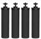 BB-9-2 Filtre à eau Compatible avec les Eléments de Nettoyage Berkeyy, Cartouche D'éléments Noirs, Filtre à eau Premium Compatible avec les Séries Travel Big Royal Imperial Crown Light (4 Pièces)