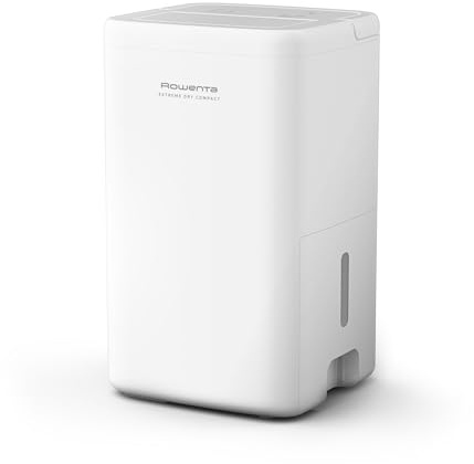 Rowenta Extreme Dry Compact, Déshumidificateur, Performant (14L/jour), Séchage rapide du linge, Suivi facile de l'humidité, DH5250F0, Blanc