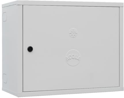 Cassetta per Contatore Acqua in Lamiera Preverniciata Bianca – Spessore 6/10 – Dimensioni 50x60x25 cm – Dotata di chiave