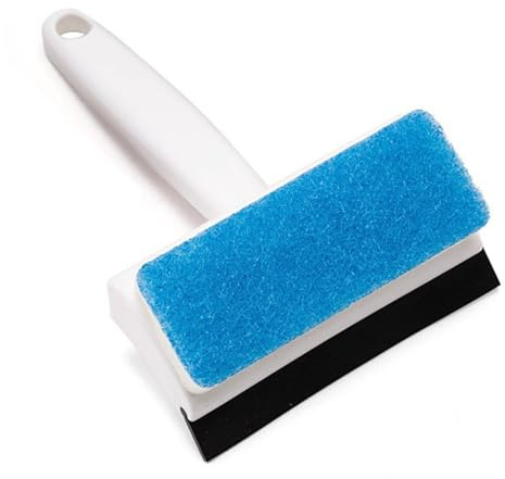 Sailage de Doccia, Tergicristallo et Pennello a Doppio Laterale, Manico di Comfort Efficiente, Strumento Versatile per Lo Specchio il Bagno, Pulizia della Casa