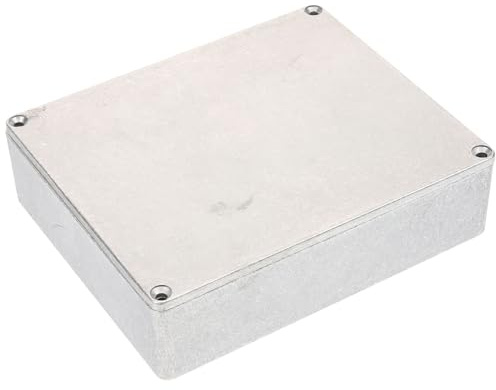 minkissy Gitarreneffektpedalbox Aluminium Druckguss Stompbox Gehäuse 145x121x39,5mm Robustes Fußpedal Gehäuse für Musikinstrumente