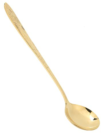 LOCADENCE Cucchiaio Portata, Cucchiai Tavola Resistenti Ottone Lucidato Specchio, Cucchiai Cena per Hotel per Famiglie, Ristoranti, Caffè, Cucina, Buffet