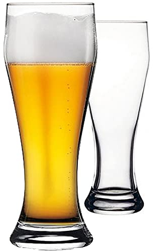 Pasabahce 42756 Weizenbiergläser 0,5l | Hochwertige Biergläser für Weissbier, Hefeweizen & Pils | Kristallklar, stabil & spülmaschinenfest | ideal für Gastronomie und Haushalt nutzbar | 6er Set