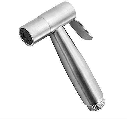 Handheld Bidet Sprayer Head Stainless Steel Bathroom Bidet Spray Toilet Faucet Sprayer for Shower Bathroom Douche Shattaf Hygiene Toilet Cloth Diaper Cleaning (Sprayer Head only)