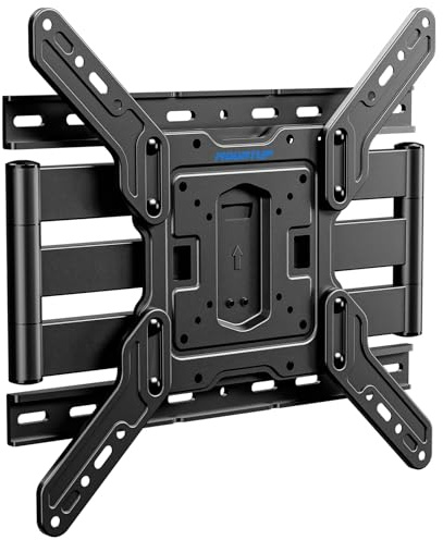 MOUNTUP Ultra Slim Full Motion TV Wall Mount, 1.3 Thin Low Profile TV Bracket for 26-60 LED OLED QLED TVs,Smooth Swivel Tilt Extension,Max Vesa 400x400mm,Up to 88lbs,Fits Single 12 16 Studs,MU0062