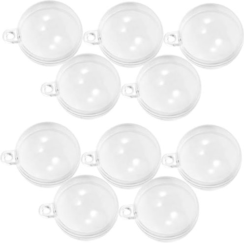 ORFOFE Schwimmende Kugeln Aquarium Deko 10 Stück Transparent Befüllbare Kunststoffkugeln 3cm – Vielseitig für Aquariumgestaltung Basteln Party und Weihnachtsdekoration