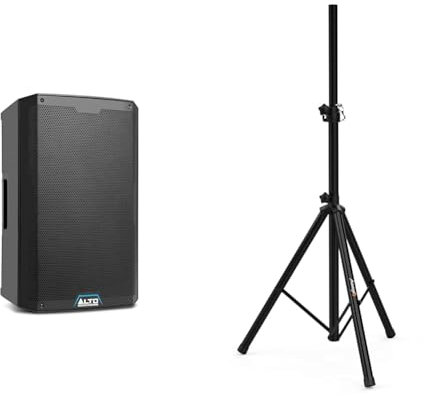 Alto Professional TS415 Altavoz PA Activo de 2500W 15 con Mezclador de 3 Canales & Audibax Neo 131 - Soporte Profesional para Altavoces - Trípode para Altavoces - Trípode Extensible