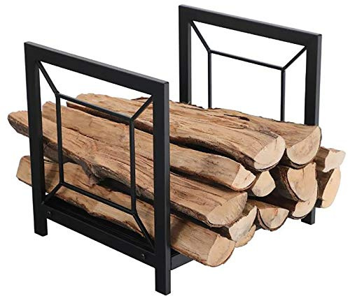 NSTVVEE Support à Bois de Chauffage Petit Support de Support de Bois de Chauffage intérieur/extérieur/Foyer de 16 Pouces, Porte-bûches de cheminée, Support de Stockage de bûches d'allumage