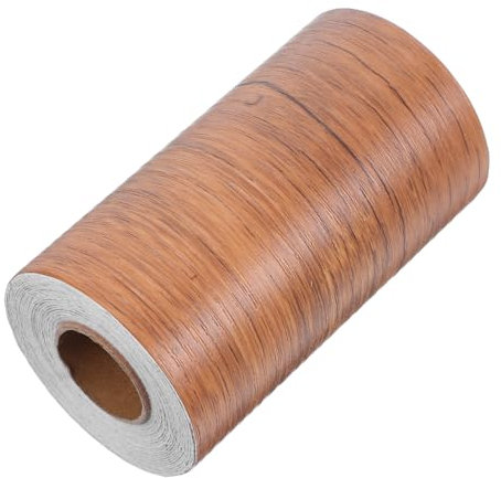BUGUUYO Cinta Adhesiva De Borde Veta De Madera, Vinilo Decorativo Autoadhesivo De Pvc, Tira Ajustable Para Muebles y Pared, Papel Pintado Removible Para Cocina, 10 Metros