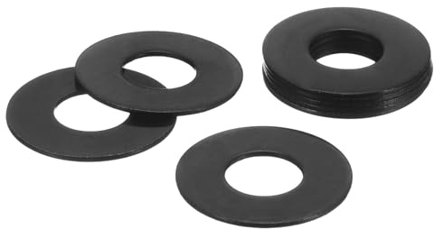 sourcing map Flache Unterlegscheiben aus Edelstahl M10, ID 10 mm, Außendurchmesser 24 mm, Dicke 1 mm, runde Metallscheiben für Schrauben, Bolzen, Maschinen, Reparaturzubehör, Outdoor-Bau, 15 Stück