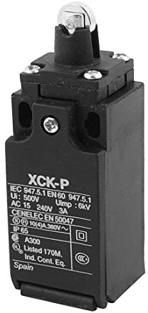 sourcingmap XCK-P Parallel Roller Plunger Actuator Limit Switch AC 240V 3A for CNC Mill 3D printer Door Switch