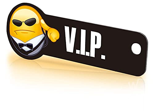 Einkaufswagenlöser SmilKey VIP/Schlüsselanhänger Einkaufschip mit Schlüsselfundservice/Abziehbarer Einkaufswagenchip Metall, Chip Einkaufswagen, Key Finder / 1 Stück