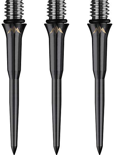 Mission Darts Titan Pro Titanium Dart Points | Converts Soft to Steel Tip | Smooth, Black, 30mm (X2478)