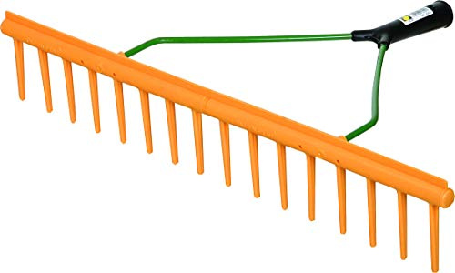 Ratioparts Gartenrechen 600 mm – 16 Kunststoffzinken – leicht – mit Abziehkante – ohne Stiel