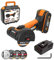 Amoladora Angular Profesional, WORX 18V (20V MAX) 19500RPM Amoladora Angular Mini Disco de 76mm con 2Ah Batería, 3 Discos de Corte, 1 Disco de Esmerilado,1 Cubierta Protectora, WX801