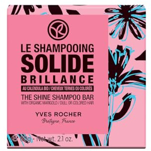 Yves Rocher Green Heroes - Festes Shampoo Glanz | Zartes Shampoo für glänzendes Haar - Haarseife für mehr Glanz - Mild und sanft zur Kopfhaut
