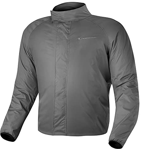 Shima RAINSHELL Chaqueta de lluvia para Mujer - Chaqueta impermeable - Ropa de lluvia impermeable con bolsa de transporte (Gris, M)
