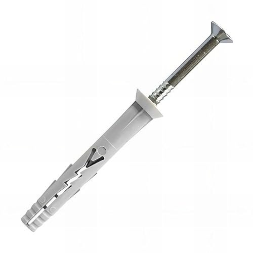 Scell-it - 200 chevilles clou acier multi-matériaux à frapper, tête fraisée, nylon - 6 x 32 mm