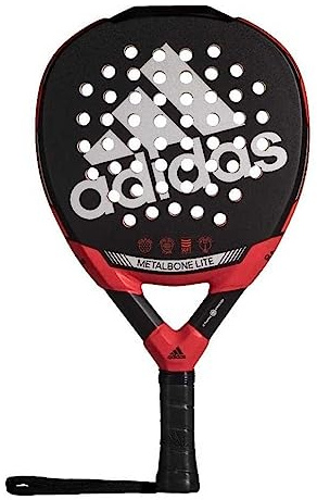 adidas, Metalbone Lite, Pala de Padel, Negro Rojo, U, Unisex Adultos
