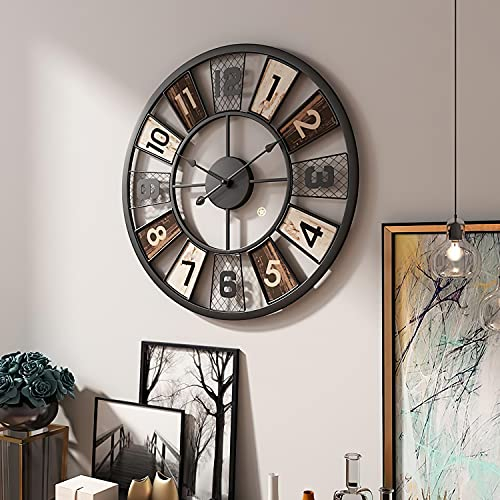 Yumyolk Reloj de Pared - Color Multicolor - Moda Reloj de Pared 60cm