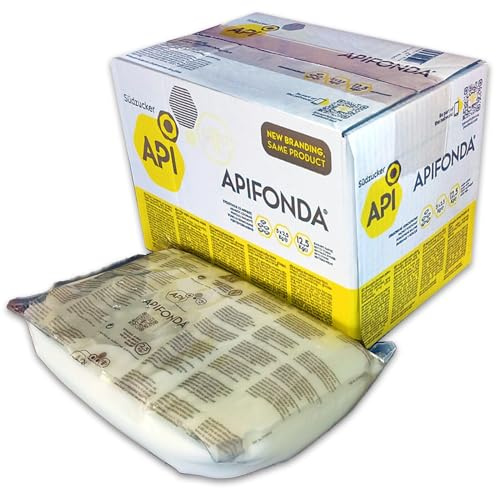 Mondo Ape Apifonda – Candito per Api a Base di Saccarosio | 12,5 kg - 5 Buste da 2,5 kg | Candito Bianco Zuccherino | Uso Primaverile e Invernale