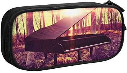 Federmäppchen Schönes Flügel Piano Große Kapazität Federmäppchen Stifteetui Tasche Schreibtisch Organizer Federmäppchen für Jungen Mädchen Schule Studenten Büro