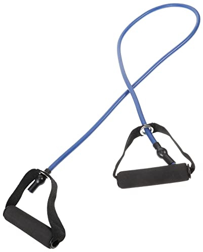 VANZACK Widerstandsseil aus Latex mit Ergonomischem Griff und Starkem Karabiner für Yoga und Rehabilitation 20lb Elastisches Fitnessband für Heimtraining und Kraftaufbau
