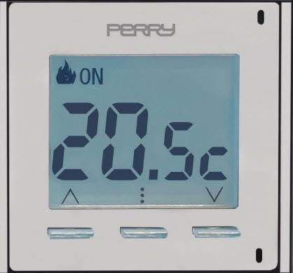 ECI ELETTROFORNITURE PERRY 1TI TE002 Termostato digitale da incasso 2 moduli civili serie “DADO”