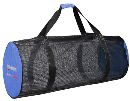 Mares Cruise Mesh - 108L Faltbare Heavy Duty Mesh Tauch- und Schnorchel Tasche Schnellwasserabfluss Velcro 95x38x38 cm/108,5 Litre