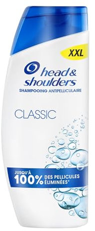 Head & Shoulders Classic Shampoing Antipelliculaire 625ml. Usage Quotidien. Jusqu'à 100% des Pellicules Éliminées, Cliniquement Prouvé. Tous Types de Cheveux et de Cuir Chevelu