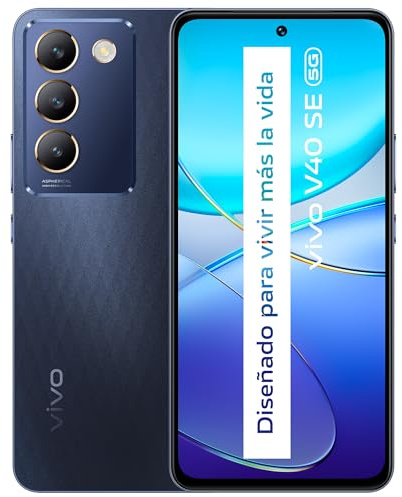 vivo V40 SE 5G Smartphone, teléfono móvil Android de 8 GB + 256 GB, Pantalla AMOLED de 6,67 y 120 Hz, cámara Triple de 50 MP, Batería de 5000mAh, Negro