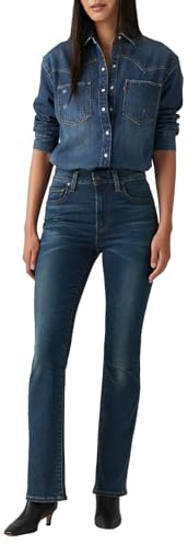 Levi's 725 High Rise Bootcut Jeans för kvinnor, Miles Apart, 31W / 32L