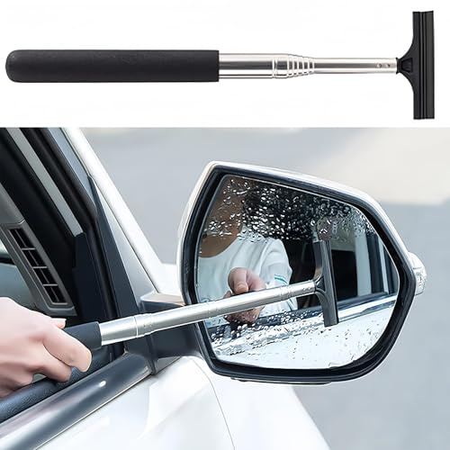 Universal Glass & Mirror Cleaner - Portable Rain/Fog Wiper for Car & Truck Windows, Interior/Exterior Vehicle Care Accessory