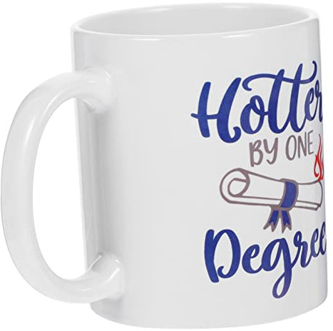 PRETYZOOM Ceramic Coffee Cup Flat Base Graduation for Friends Family Mug