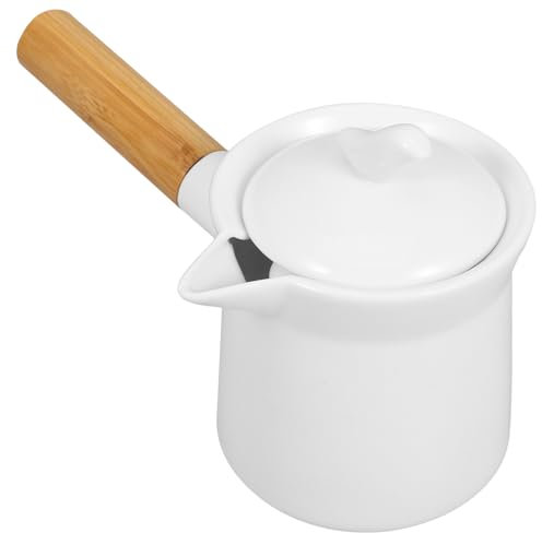 VALICLUD Mini Pentola Per Latte Con Ergonomico Casseruola Con Beccuccio Per Riscaldare Latte e Salse Casa