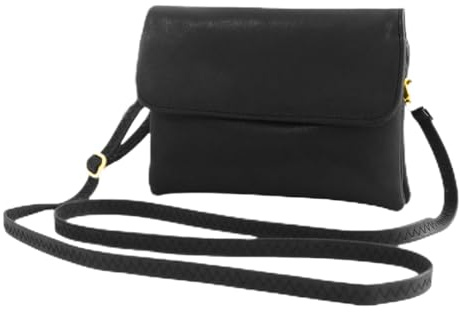 Crossbody Tasche Damen für Frauen, PU Damen Umhängetaschen für Frauen und Mädchen, Mini Weibliche Crossbody Tasche, Geeignet für Reisen, Arbeit, Einkaufen Erhältlich in Farbe Erhältlich (Schwarz)