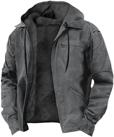 Generisch Herbstjacke Herren Jacke Arbeitsjacke Jagdbekleidung Grin And Bear Wasserdicht Outdoor Jacket Jacken für Grau
