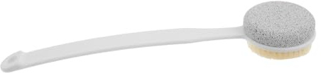 Cabilock Hornhautentferner Fußfeile Mit Abwaschbarem Design Und Langem Griff Fußbürste Mit Bimsstein Für Effektives Peeling Und Fußmassage
