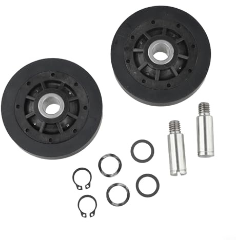 YJDOORPLAY Replacement Dryer Drum Support Roller Kit RB170002 for Clothes Dryers with Construction to Support Drum Movement