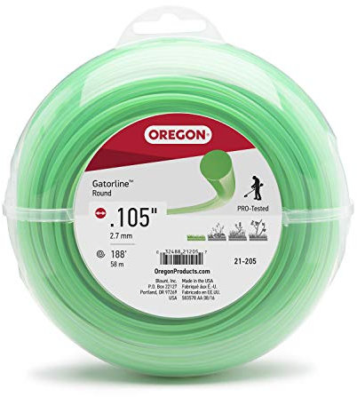 Oregon 21-205 Gatorline Trimmerschnur, 0,9 kg Spule mit 0,2 cm x 3,6 m, rund