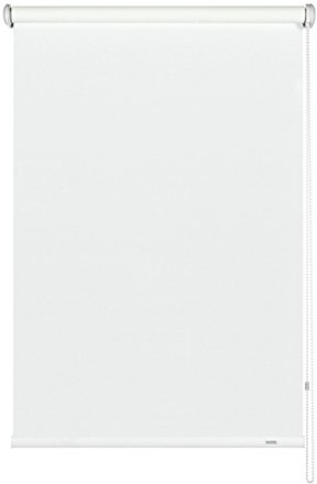 Gardinia Seitenzug-Rollo, Decken-, Wand- oder Nischenmontage, Lichtdurchlässig, Blickdicht, Alle Montage-Teile inklusive, Weiß, 112 x 180 cm (BxH), 6612112180