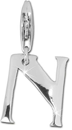 SilberDream 925er Charm Buchstabe N Echt Silber Armband Anhänger D1FC70N Silber Charmsschmuck von SilberDream für die Frau