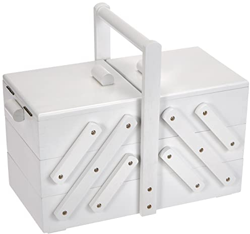 Prym 612580 Nähkasten Holz M weiß