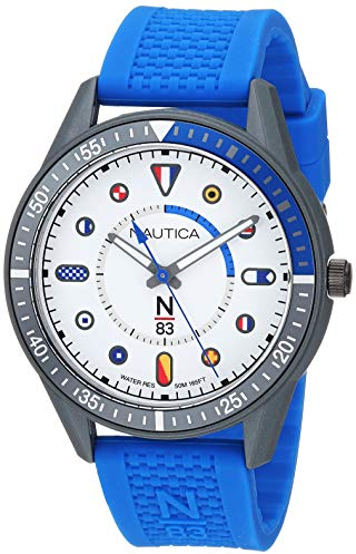 Nautica Surf Park Reloj de Hombre Cuarzo 43mm Correa de Silicona NAPSPS903