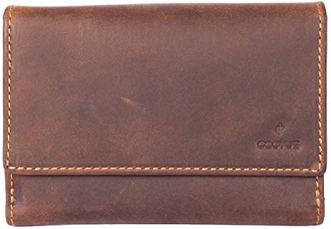 Cactus Medium Leather Flap Over and Tab Purse RFID 3423-81